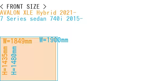 #AVALON XLE Hybrid 2021- + 7 Series sedan 740i 2015-